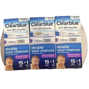 Clearblue Advanced Digital Ovulation Test Kit (15) Pregnancy Test (1)